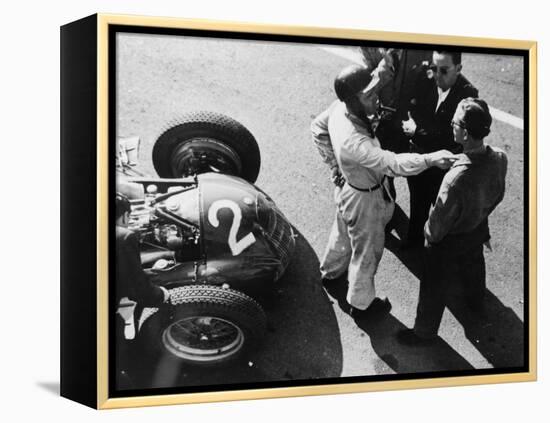 Giuseppe Farina and Alfa Romeo 159, French Grand Prix, Rheims, 1951-null-Framed Premier Image Canvas