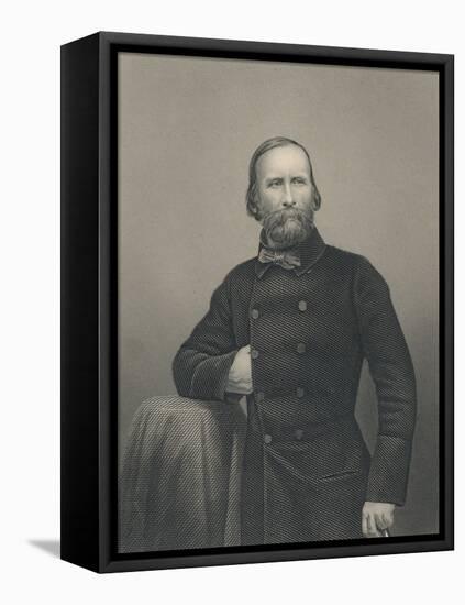 Giuseppe Garibaldi, Engraved by D.J Pound-Italian Photographer-Framed Premier Image Canvas