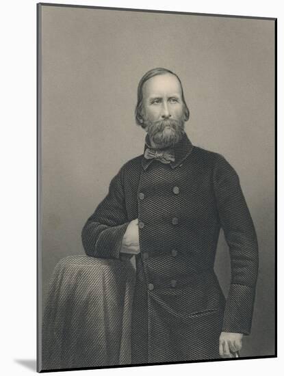 Giuseppe Garibaldi, Engraved by D.J Pound-Italian Photographer-Mounted Giclee Print