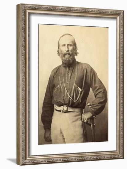 Giuseppe Garibaldi, from a 19th Century Photograph-null-Framed Photographic Print