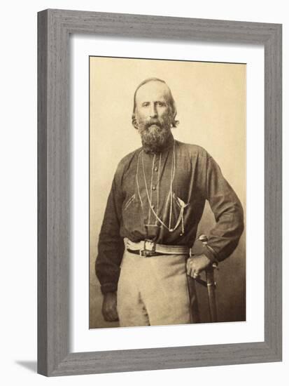 Giuseppe Garibaldi, from a 19th Century Photograph-null-Framed Photographic Print