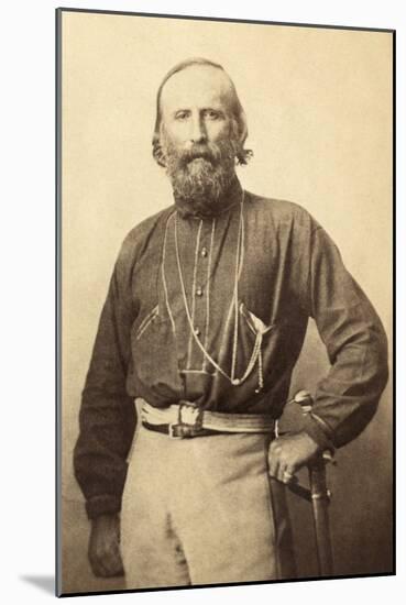 Giuseppe Garibaldi, from a 19th Century Photograph-null-Mounted Photographic Print