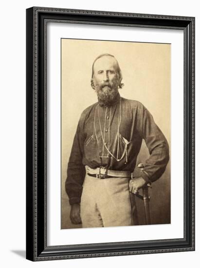 Giuseppe Garibaldi, from a 19th Century Photograph-null-Framed Photographic Print