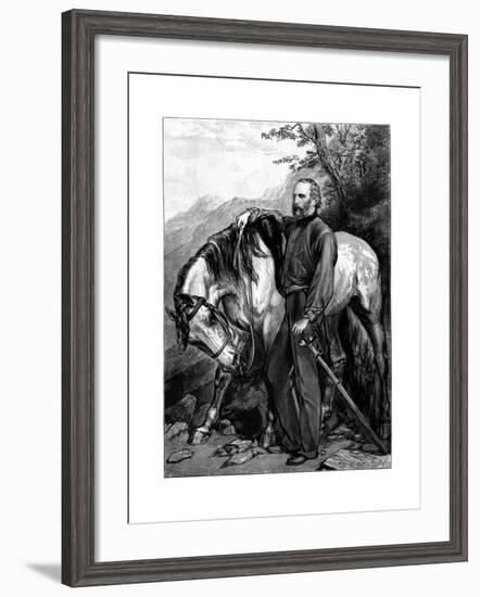 Giuseppe Garibaldi, Italian Patriot and Soldier of the Risorgimento-null-Framed Giclee Print