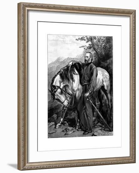 Giuseppe Garibaldi, Italian Patriot and Soldier of the Risorgimento-null-Framed Giclee Print