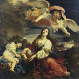 The Angel Appearing to Hagar and Ishmael in the Desert-Giuseppe Ghezzi (Attr to)-Premier Image Canvas