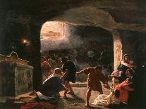 The Slaughter of the First Christians in the Catacombs-Giuseppe Mancinelli-Giclee Print