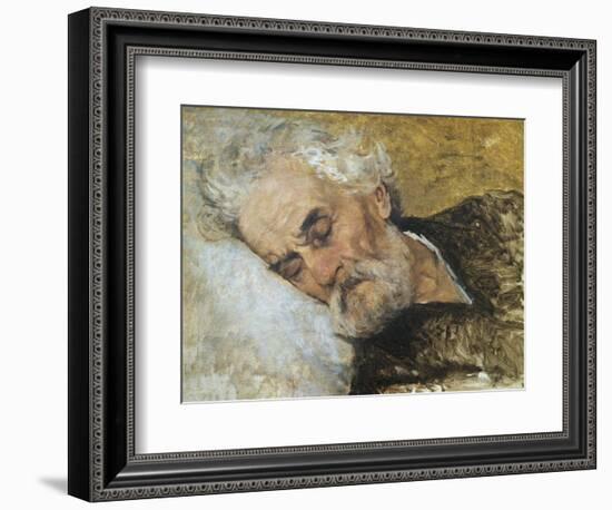 Giuseppe Mazzini Dying-Silvestro Lega-Framed Giclee Print