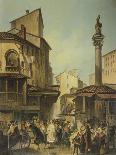 Market in Florence-Giuseppe Moricci-Framed Giclee Print