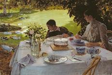 Breakfast in the Garden, 1883-Giuseppe Nittis-Framed Giclee Print