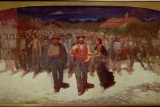La Fiumana, 1901 (The Flood; Advance of the Fourth Estate, 1898-1901 Socialist Movement) in Italy-Giuseppe Pellizza da Volpedo-Giclee Print
