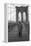 Giuseppe Ungaretti Walking on the Walkway of the Brooklyn Bridge-Mario de Biasi-Framed Premier Image Canvas