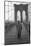 Giuseppe Ungaretti Walking on the Walkway of the Brooklyn Bridge-Mario de Biasi-Mounted Photographic Print