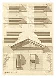 Plate 47 for Elements of Civil Architecture, ca. 1818-1850-Giuseppe Vannini-Framed Art Print