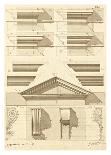 Plate 54 for Elements of Civil Architecture, ca. 1818-1850-Giuseppe Vannini-Art Print