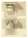 Plate 43 for Elements of Civil Architecture, ca. 1818-1850-Giuseppe Vannini-Stretched Canvas