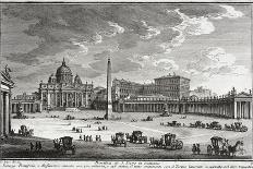 The Papal Palace on Quirinale Hill-Giuseppe Vasi-Giclee Print