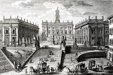 Piazza Di Spagna, C.1740 (Engraving)-Giuseppe Vasi-Giclee Print