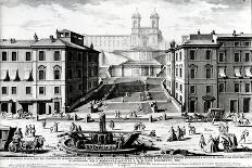 View of the Piazza Navona During the Ferragosto Holiday, 1752-Giuseppe Vasi-Giclee Print