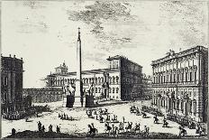 View of Piazza Colonna, Rome, 1752-Giuseppe Vasi-Framed Giclee Print