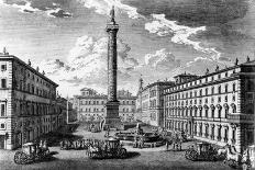 Piazza Del Campidoglio (Engraving)-Giuseppe Vasi-Giclee Print