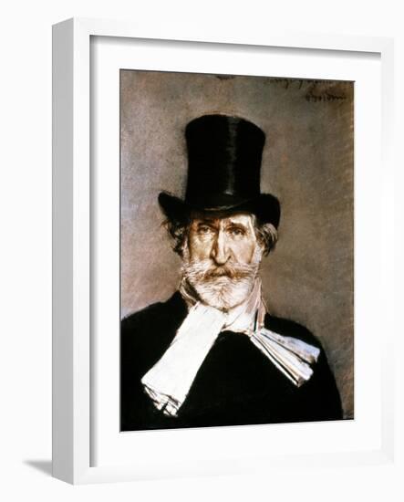 Giuseppe Verdi (1813-1901)-Giovanni Boldini-Framed Giclee Print