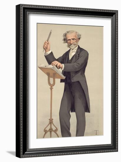 Giuseppe Verdi, Caricature from Vanity Fair-null-Framed Giclee Print