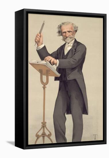 Giuseppe Verdi, Caricature from Vanity Fair-null-Framed Premier Image Canvas