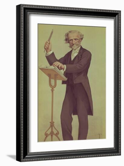 Giuseppe Verdi (Cartoon)-James Tissot-Framed Giclee Print