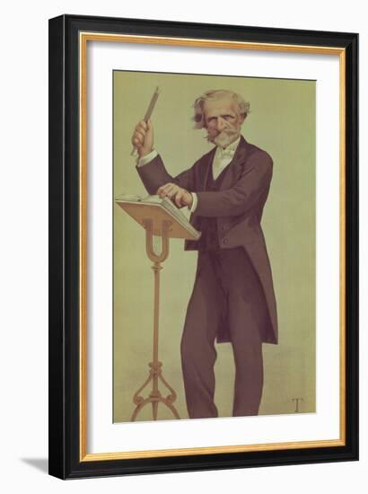Giuseppe Verdi (Cartoon)-James Tissot-Framed Giclee Print