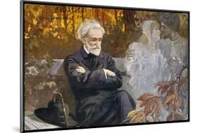 Giuseppe Verdi Composing-L. Balestrieri-Mounted Art Print
