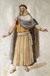 Costume Sketch by Filippo Peroni for the Role of an Old Member of the Chorus in the Opera Nabucco-Giuseppe Verdi-Giclee Print