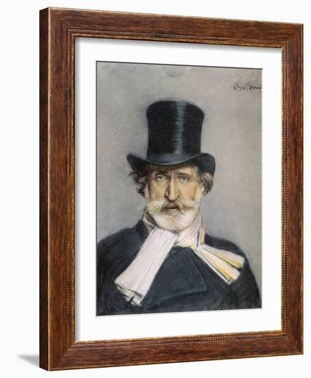 Giuseppe Verdi Italian Composer-Giovanni Boldini-Framed Photographic Print