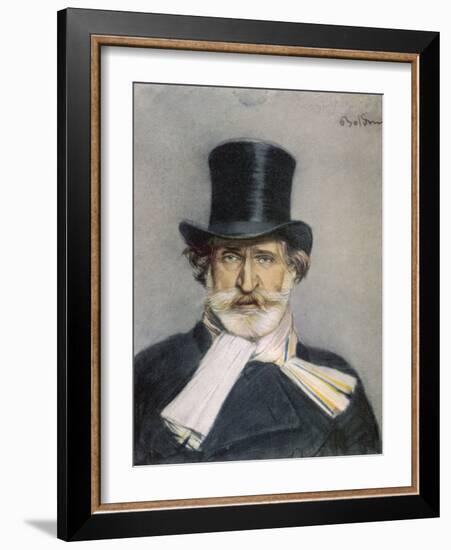 Giuseppe Verdi Italian Composer-Giovanni Boldini-Framed Photographic Print