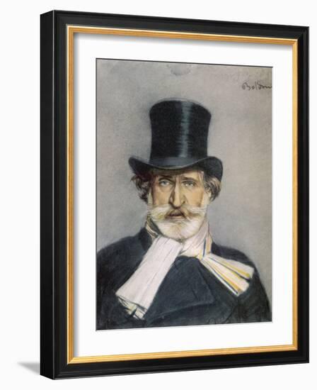 Giuseppe Verdi Italian Composer-Giovanni Boldini-Framed Photographic Print