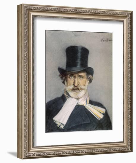 Giuseppe Verdi Italian Composer-Giovanni Boldini-Framed Photographic Print