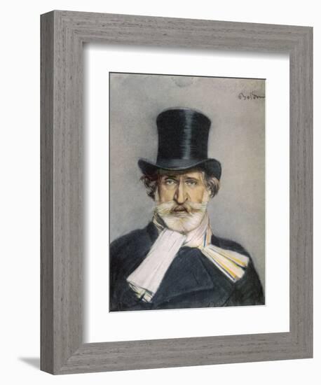 Giuseppe Verdi Italian Composer-Giovanni Boldini-Framed Photographic Print