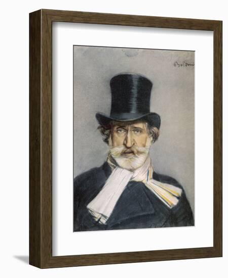 Giuseppe Verdi Italian Composer-Giovanni Boldini-Framed Photographic Print