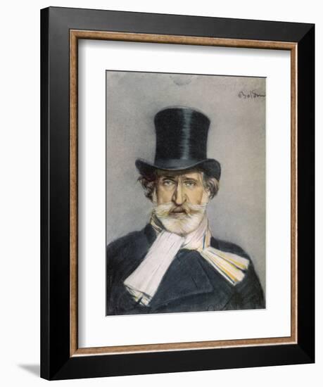 Giuseppe Verdi Italian Composer-Giovanni Boldini-Framed Photographic Print