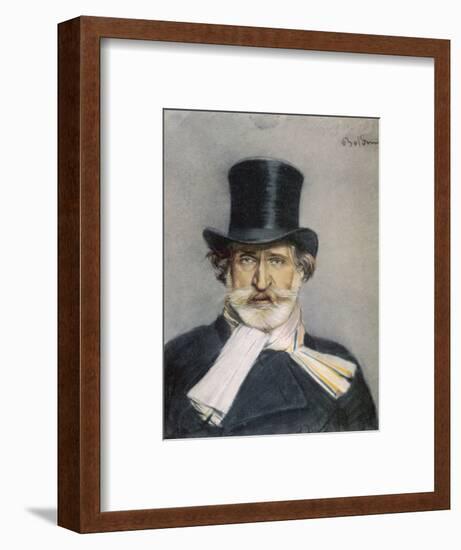 Giuseppe Verdi Italian Composer-Giovanni Boldini-Framed Photographic Print