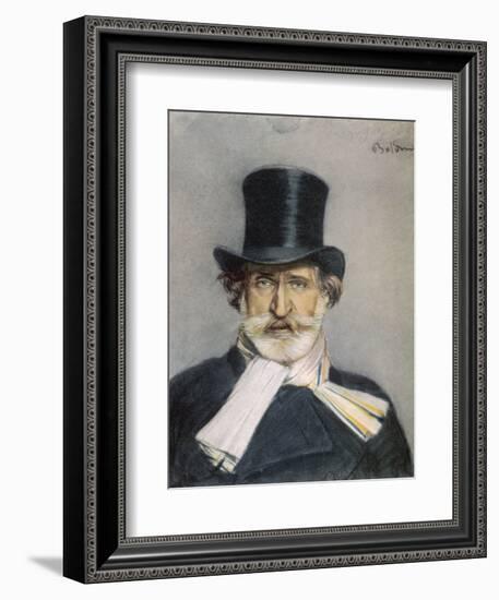 Giuseppe Verdi Italian Composer-Giovanni Boldini-Framed Photographic Print