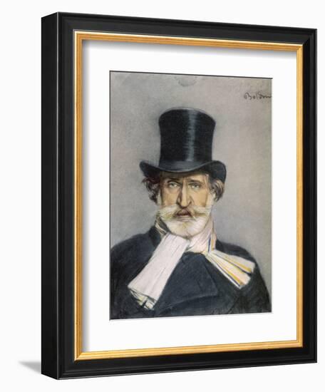 Giuseppe Verdi Italian Composer-Giovanni Boldini-Framed Photographic Print
