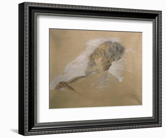 Giuseppe Verdi on His Deathbed-Adolfo Hohenstein-Framed Giclee Print