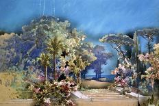 Set Design Sketch by Filippo Peroni Depicting the Hanging Gardens for the Third Act-Giuseppe Verdi-Giclee Print