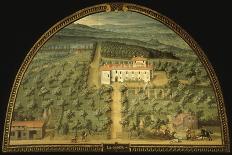 Villa De Castello, Built for the De Medici Family, Tuscany, Italy, from Series-Giusto Utens-Giclee Print