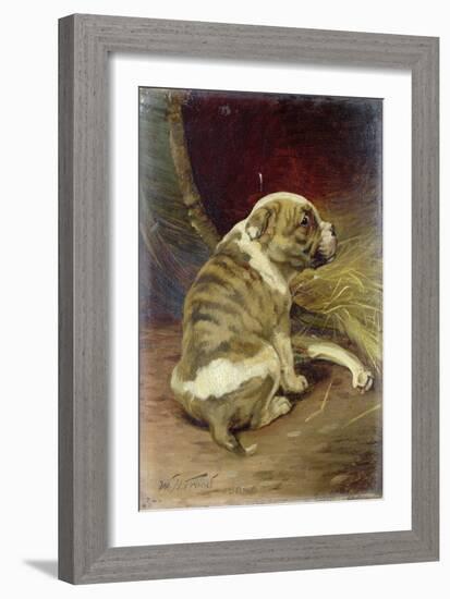 Give a Dog a Bone, 1888-William Henry Hamilton Trood-Framed Giclee Print