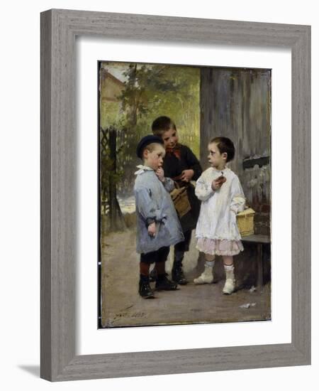 Give Me a Bite, 1883-Jules Jean Geoffroy-Framed Giclee Print