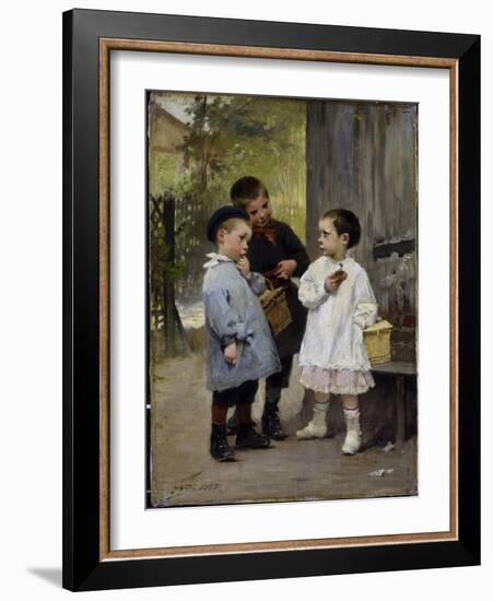 Give Me a Bite, 1883-Jules Jean Geoffroy-Framed Giclee Print