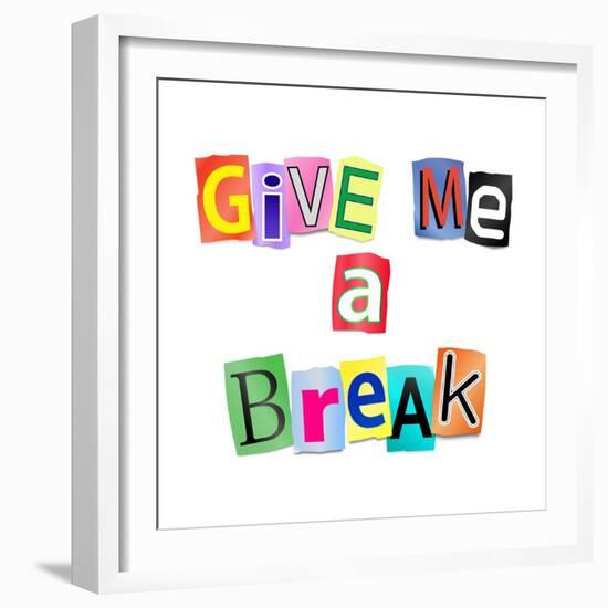 Give Me A Break-sam2172-Framed Premium Giclee Print