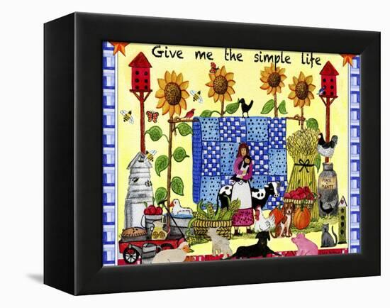 Give me the Simple Life Lang-Cheryl Bartley-Framed Premier Image Canvas